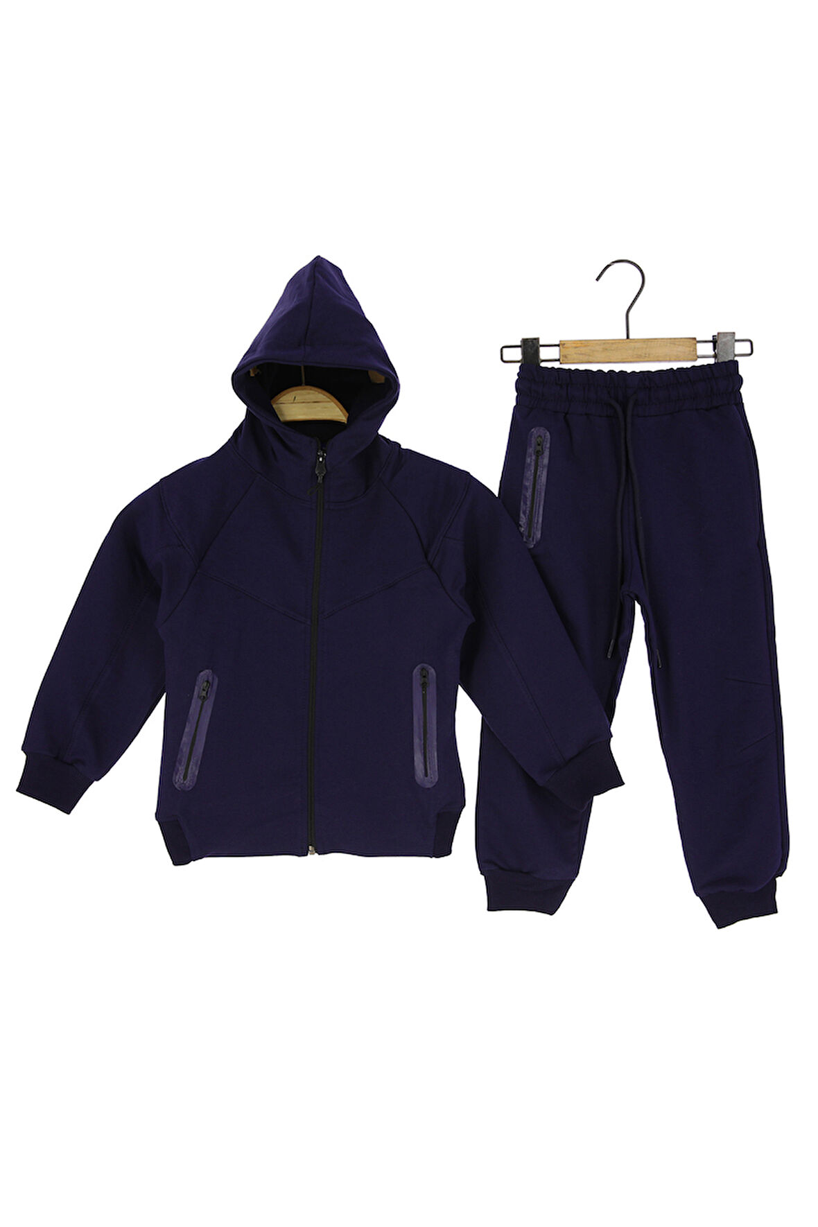 Erkek Çocuk Eşofman Takım Kapüşonlu Fermuarlı