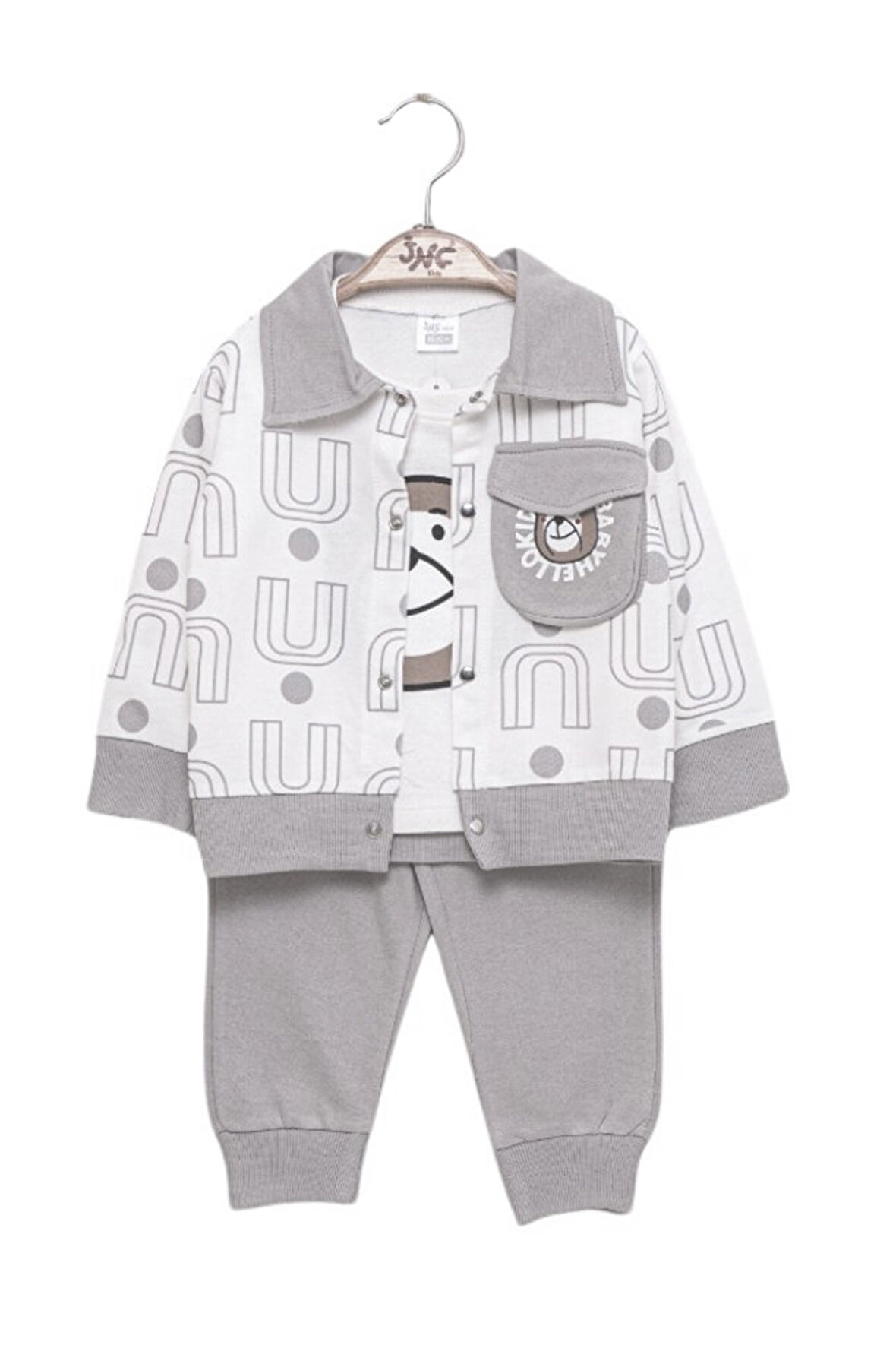 Erkek  Bebek Takım 3 Parça