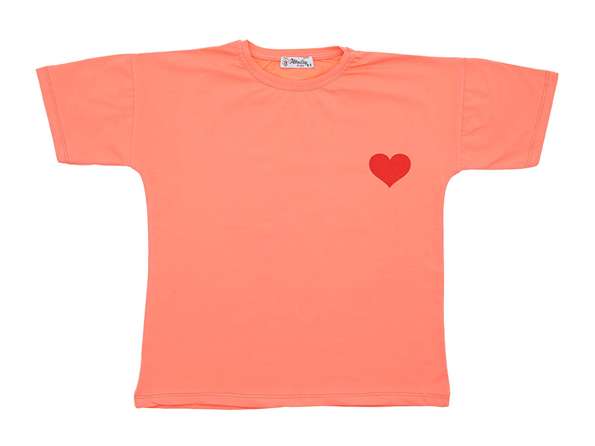 Kız Çocuk T-Shirt Arka Baskılı