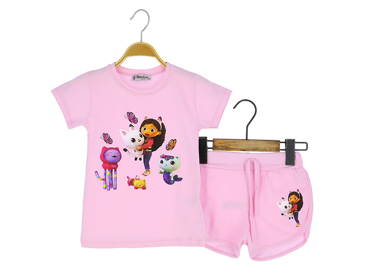 Kız Çocuk Şortlu Takım