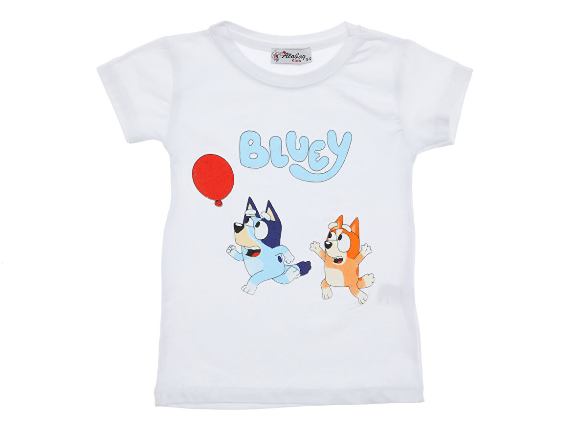 Kız Çocuk T-Shirt Bluey Baskılı