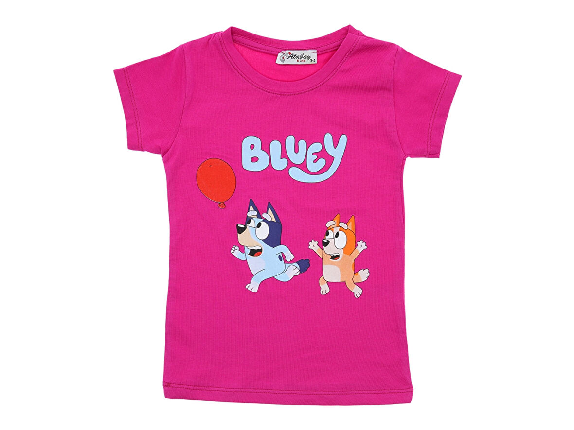 Kız Çocuk T-Shirt Bluey Baskılı