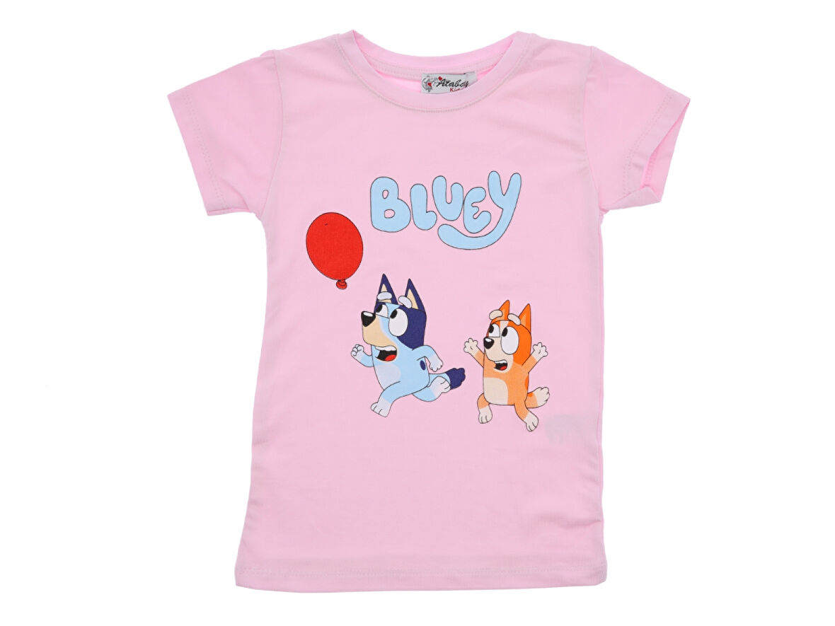 Kız Çocuk T-Shirt Bluey Baskılı