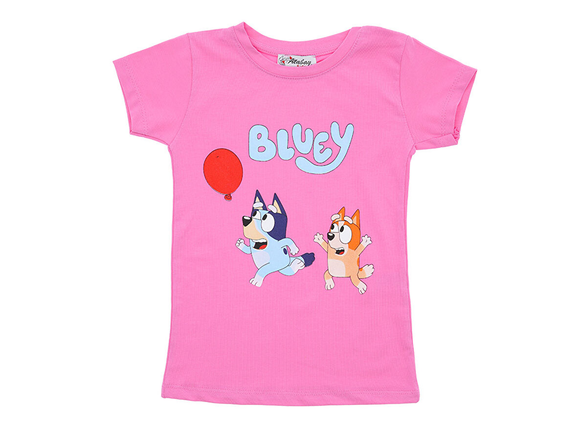 Kız Çocuk T-Shirt Bluey Baskılı