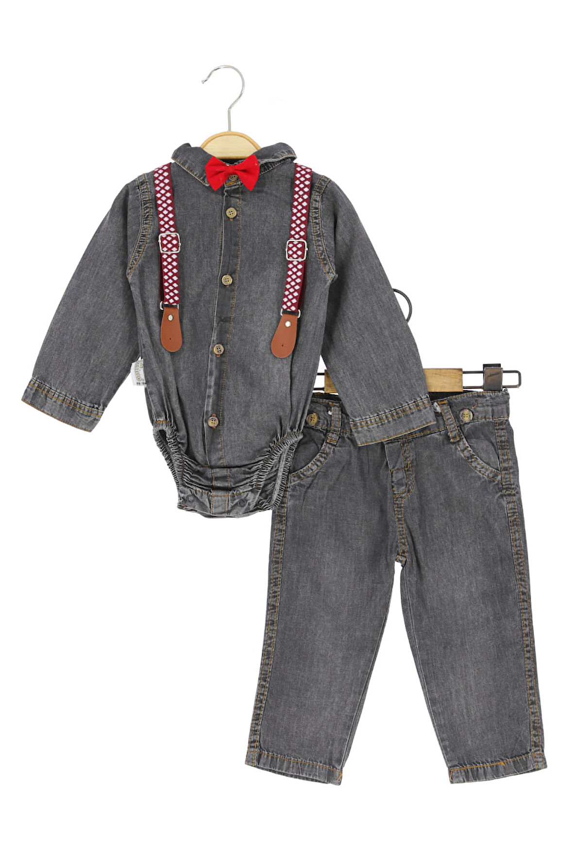 Erkek Bebek Takım Salopetli