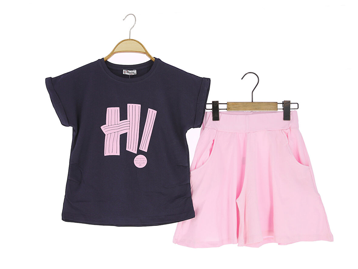 Kız Çocuk Şortlu Takım