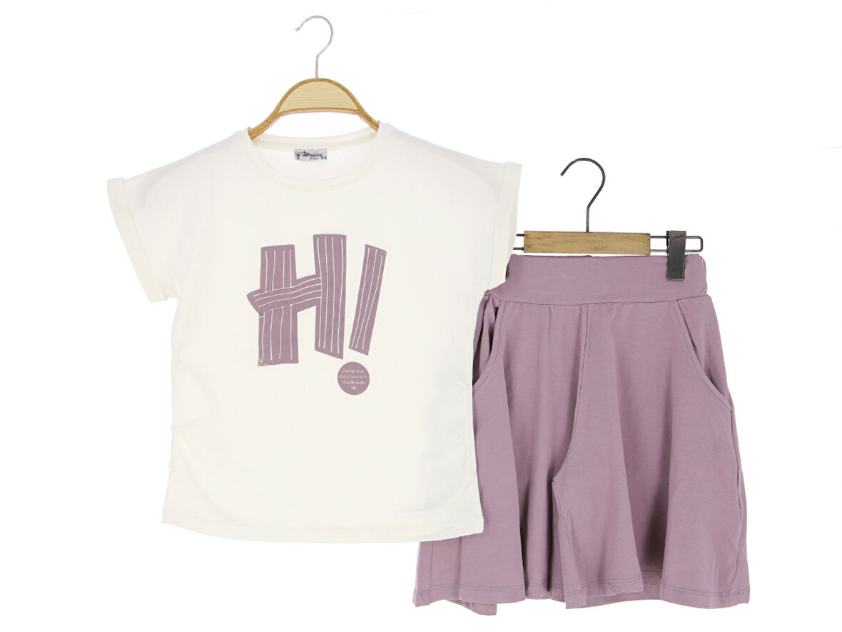 Kız Çocuk Şortlu Takım