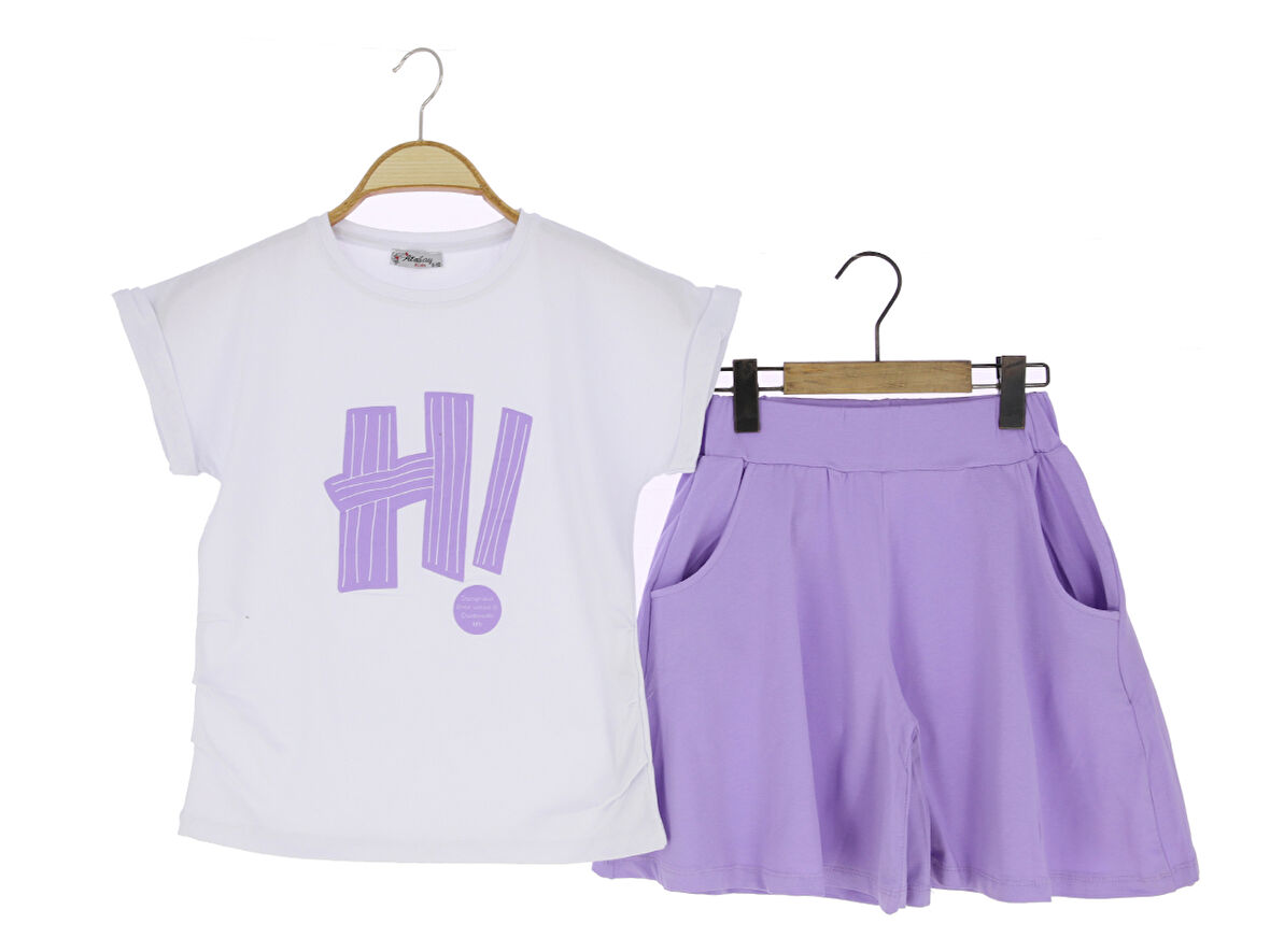 Kız Çocuk Şortlu Takım