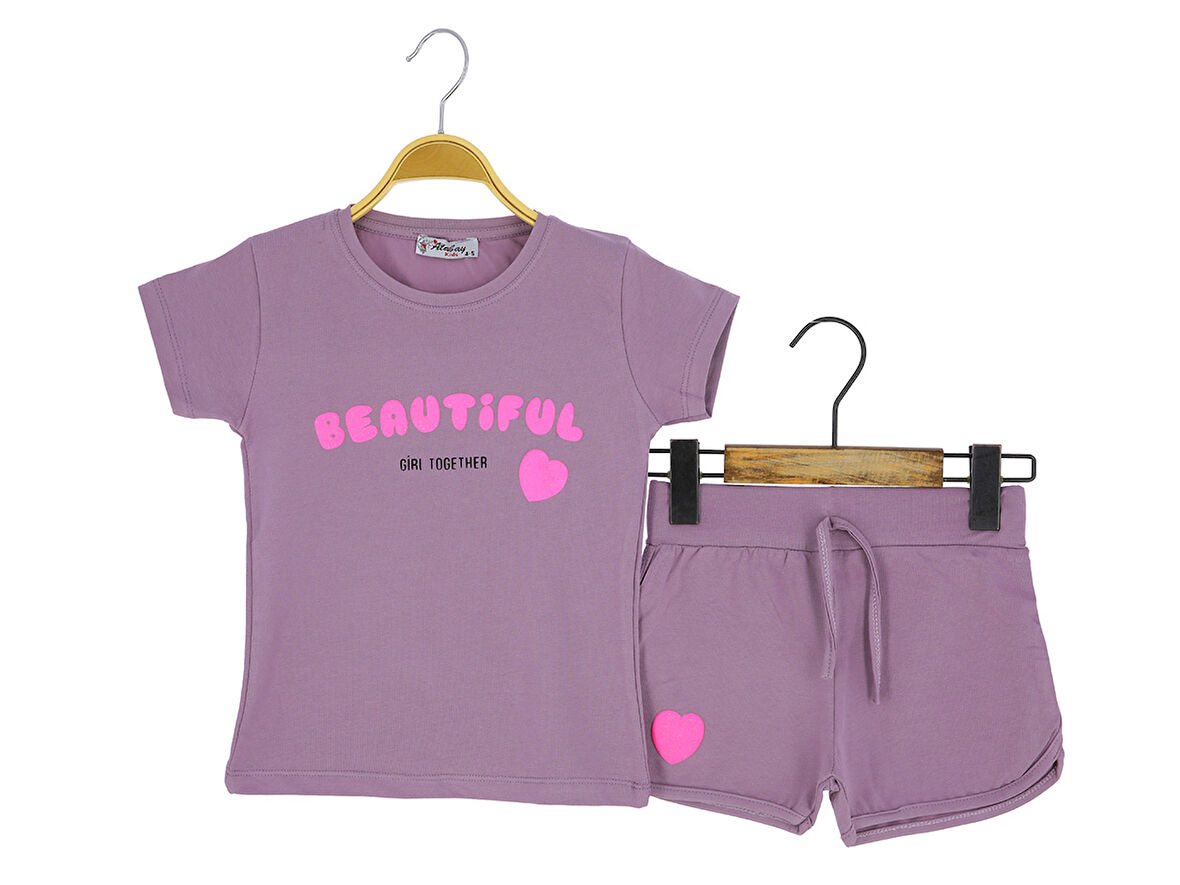 Kız Çocuk Şortlu Takım
