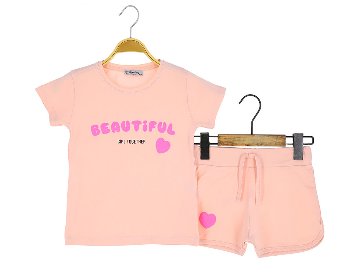 Kız Çocuk Şortlu Takım