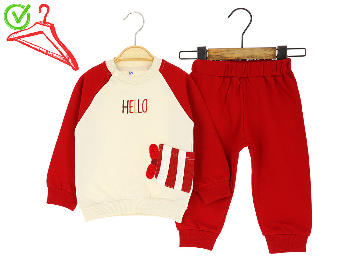 Kız Bebek Takım Hello Baskılı