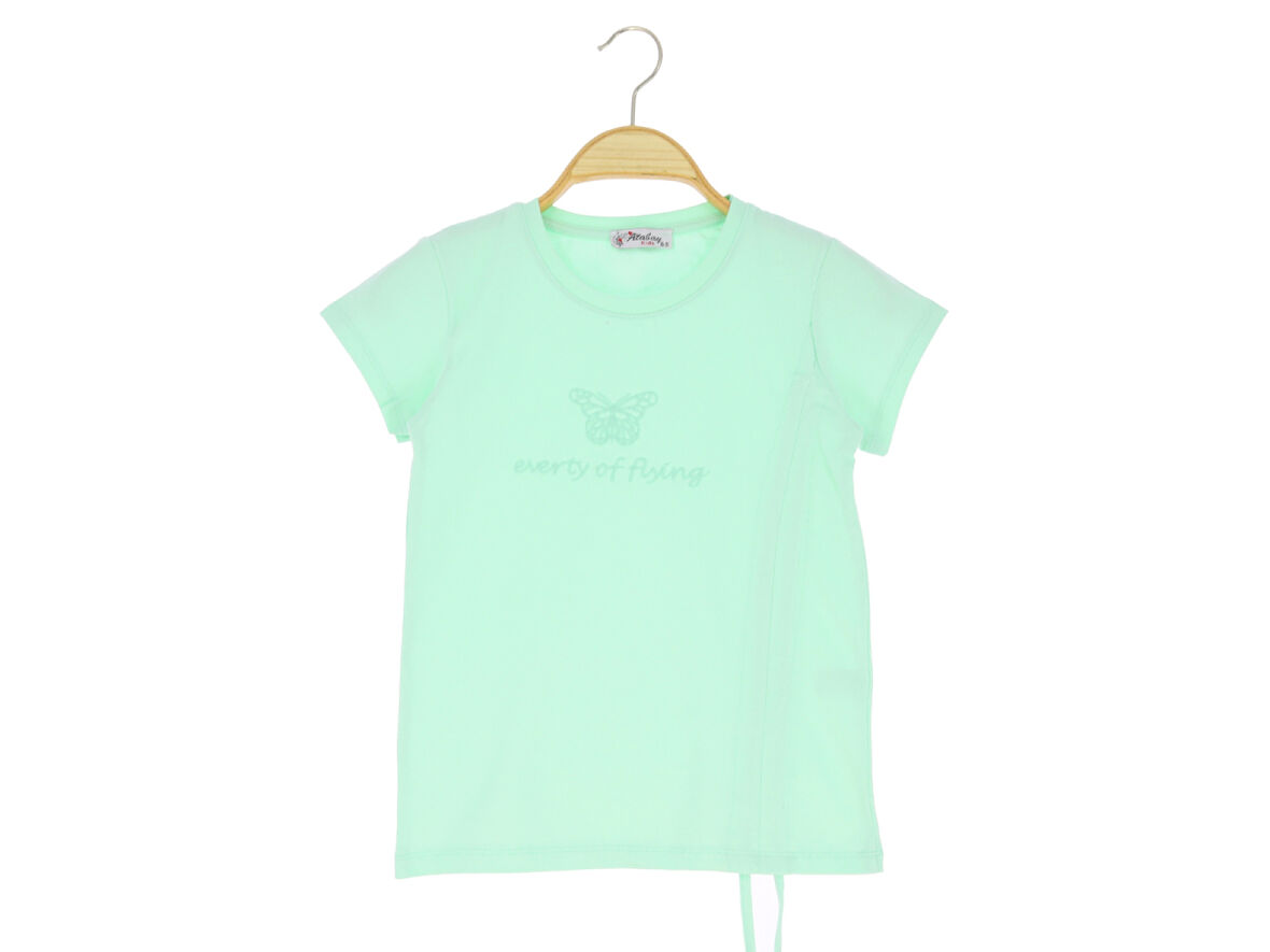 Kız Çocuk Büzgülü T-Shirt