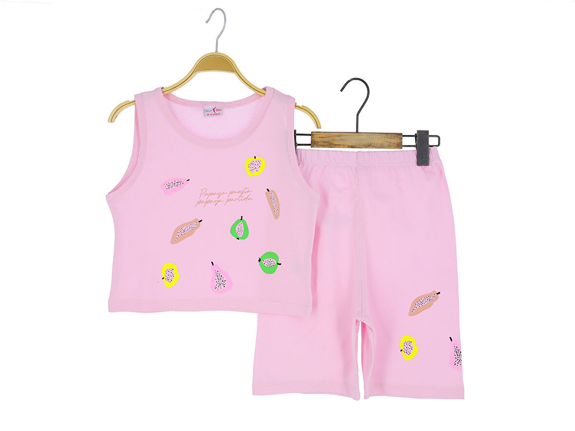 Kız Çocuk Şortlu Takım