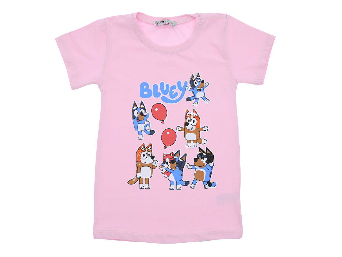 Kız Çocuk T-Shirt Balon Baskılı 