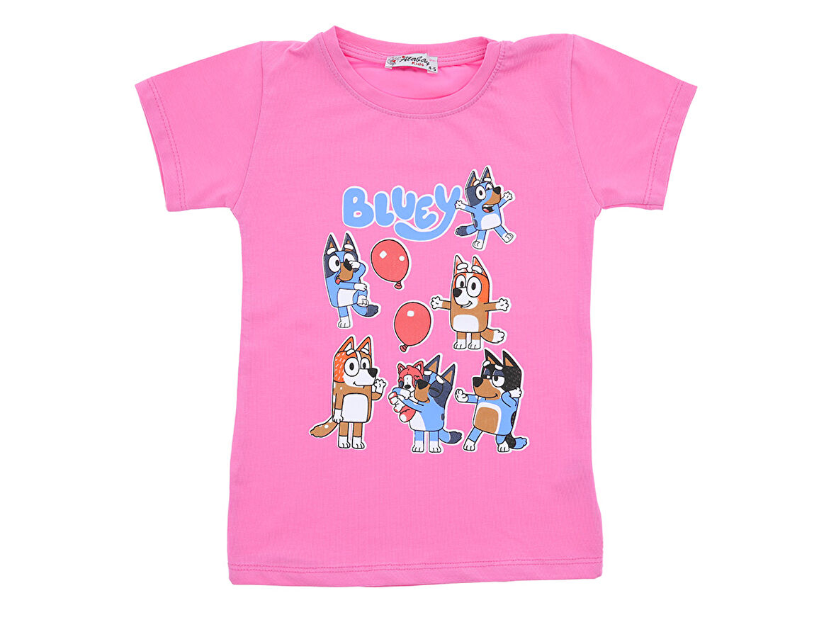 Kız Çocuk T-Shirt Balon Baskılı 