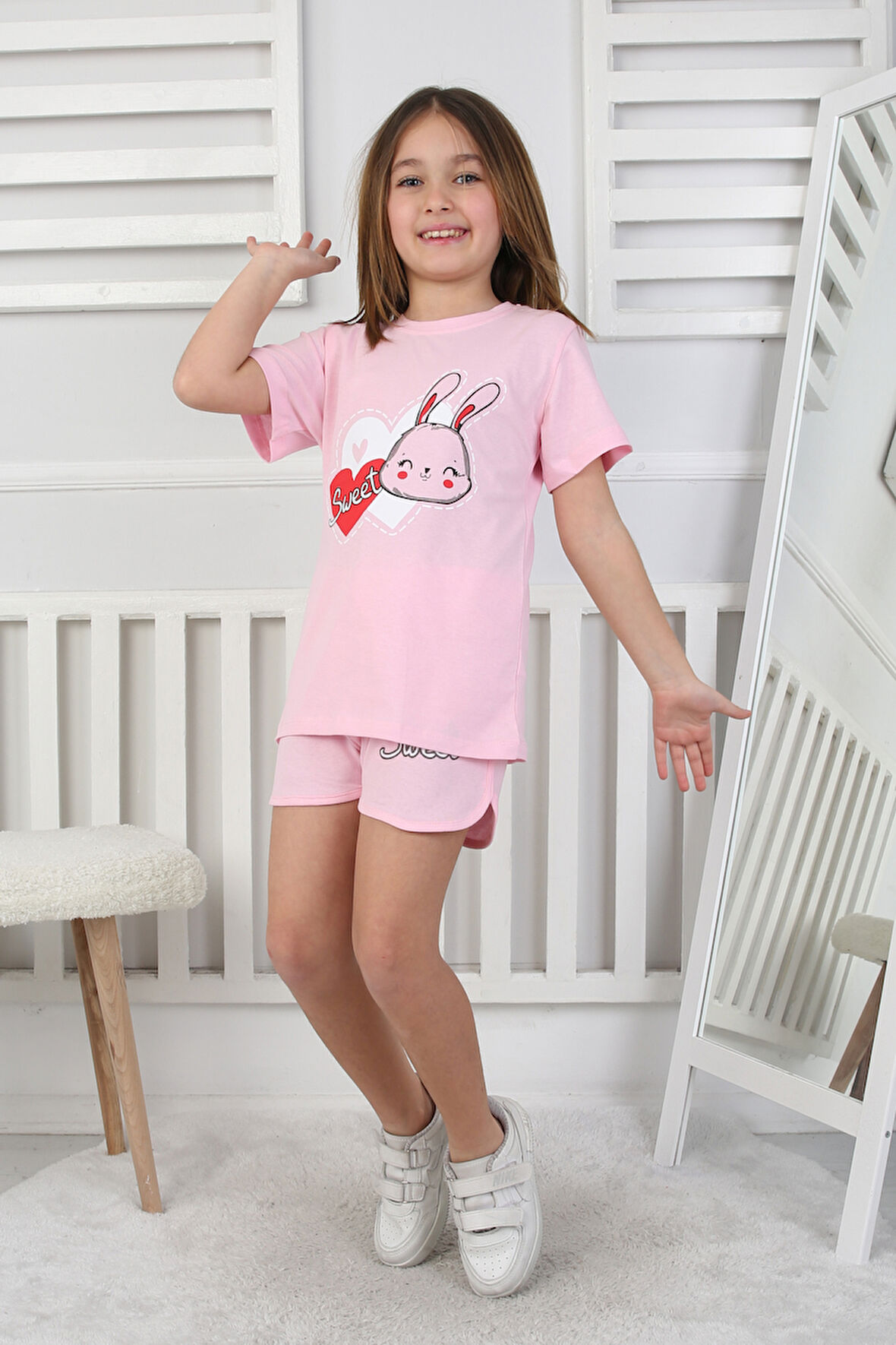 Kız Çocuk Şort Takım