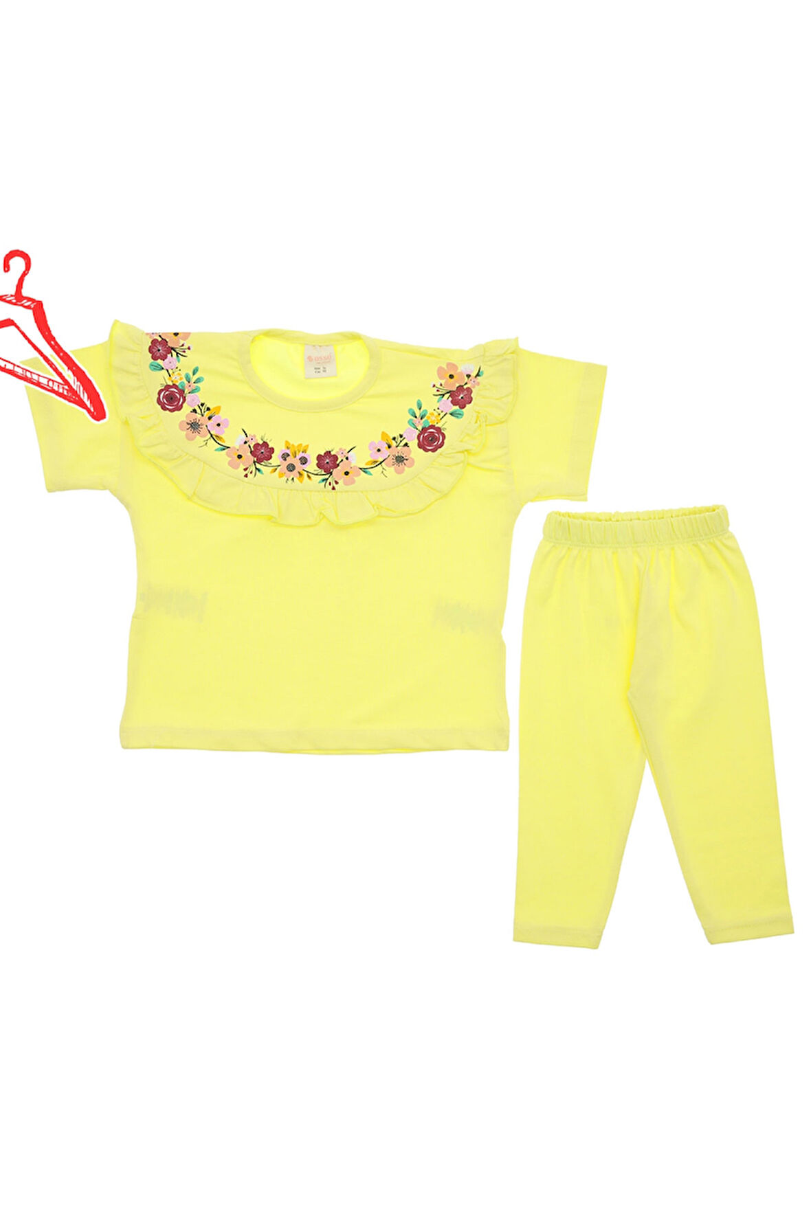 Kız Çocuk Taytlı Takım Baskılı