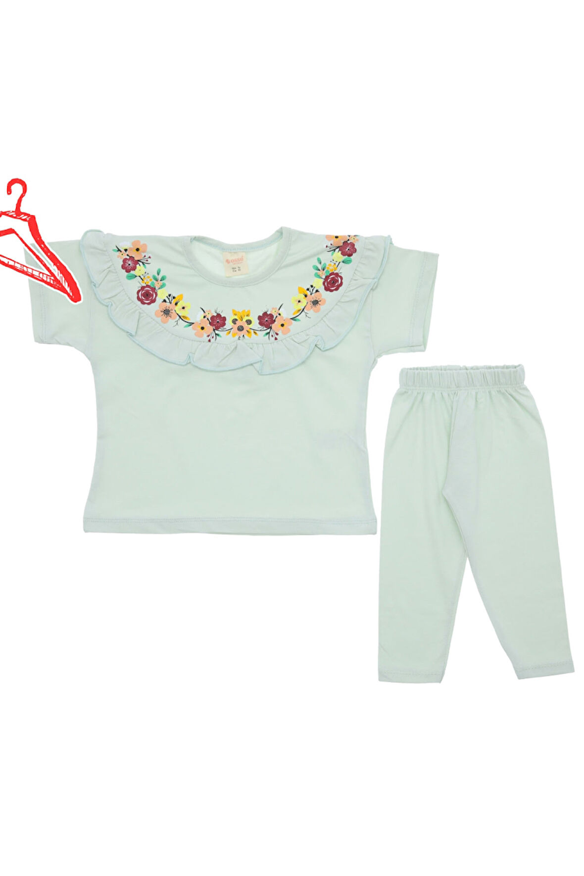 Kız Çocuk Taytlı Takım Baskılı