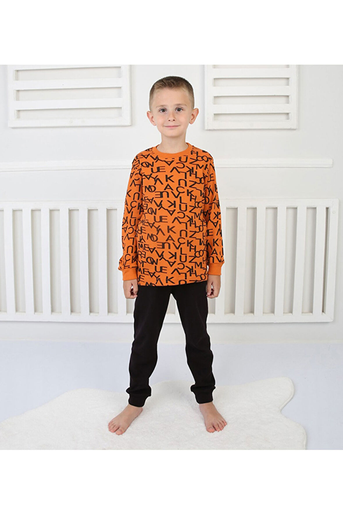 Erkek Çocuk Pijama Takım Baskılı