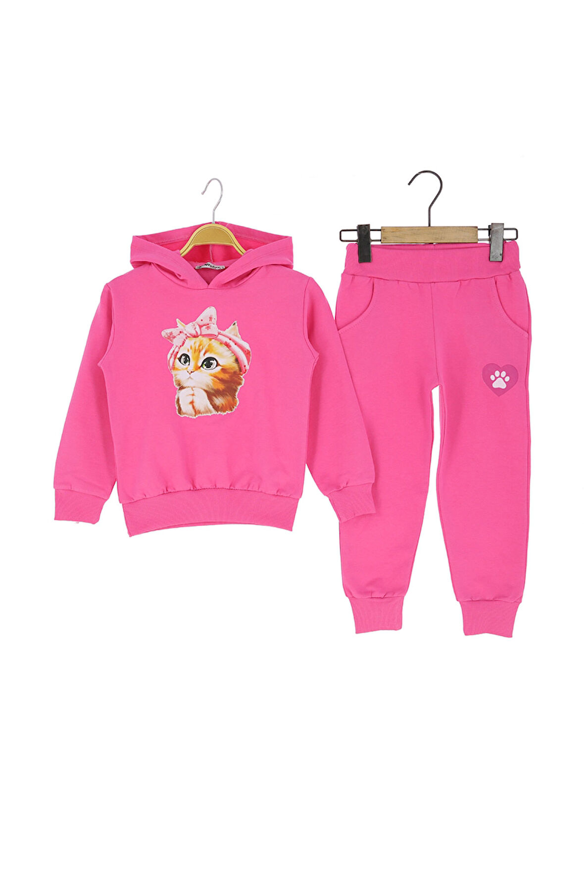 Kız Çocuk Takım Kapüşonlu