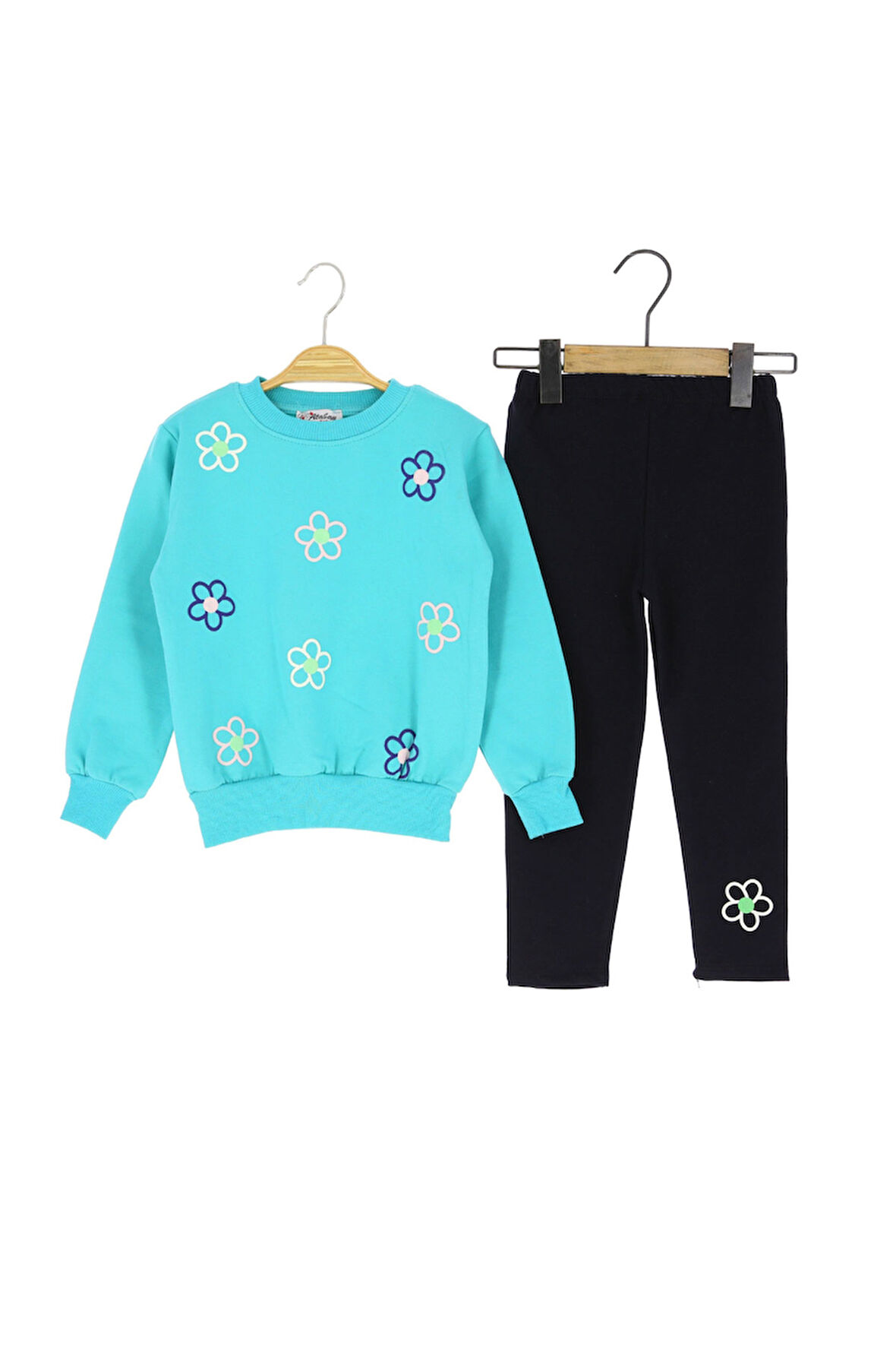 Kız Çocuk Takım Papatya Baskılı