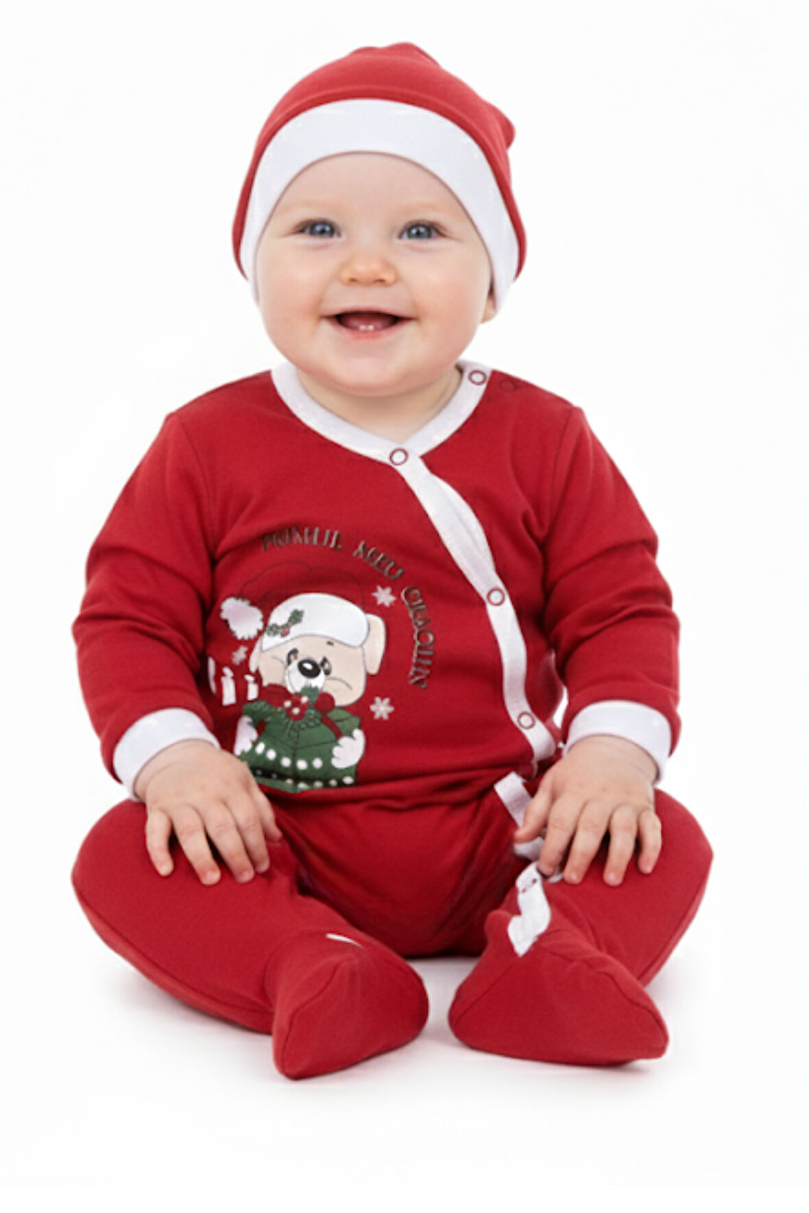 Unisex Bebe Tulum Noellik Baskılı