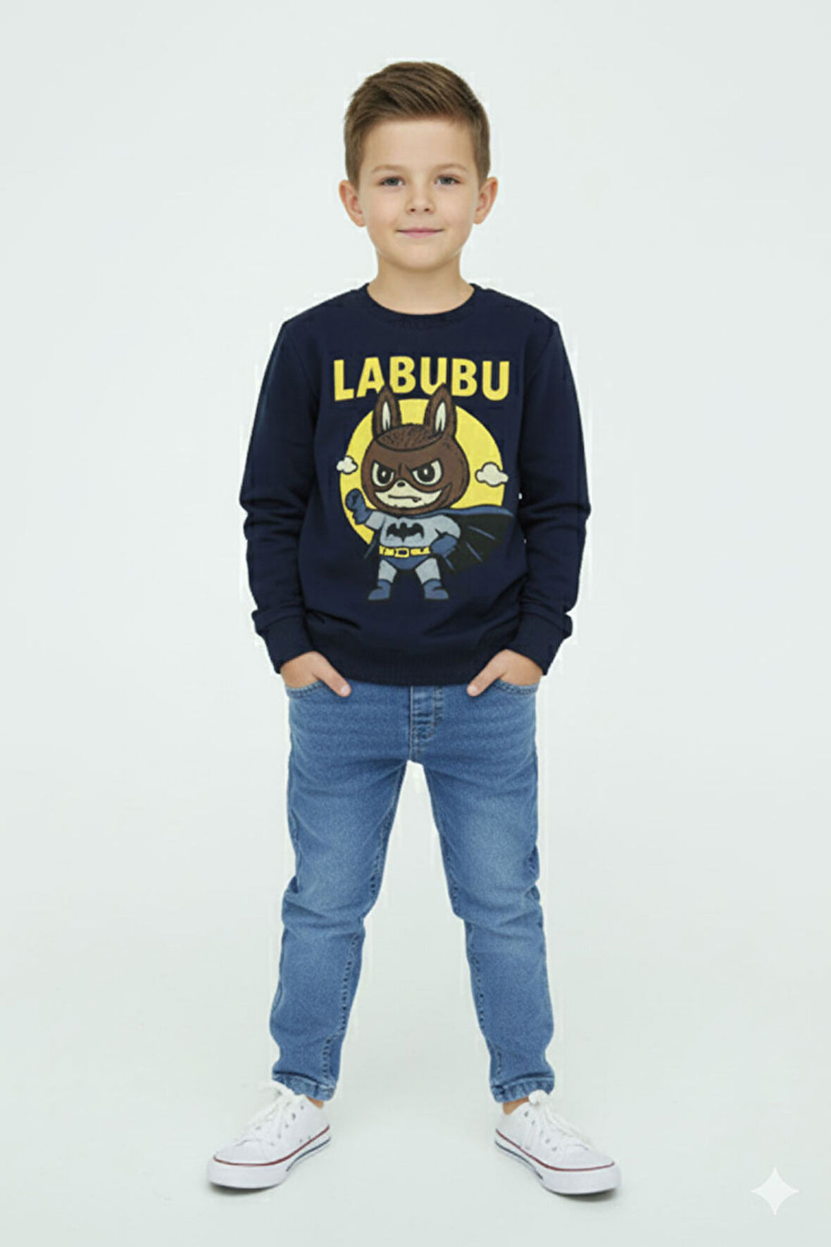 Erkek Çocuk  Takım Labubu Baskılı