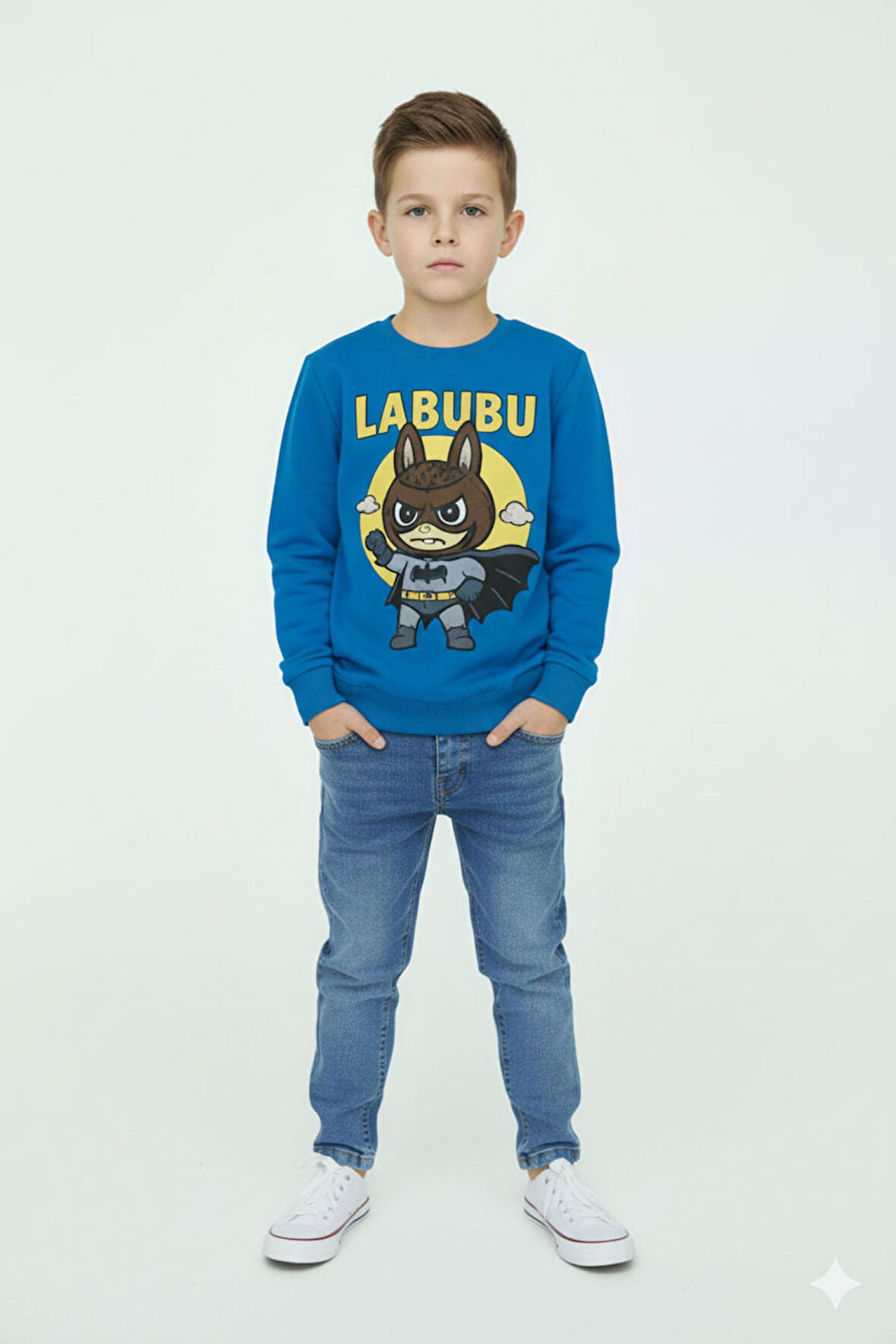 Erkek Çocuk  Takım Labubu Baskılı