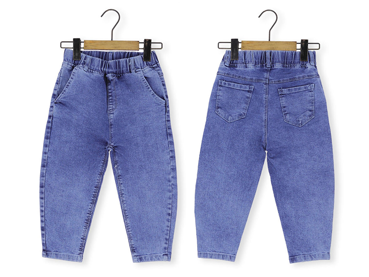 Erkek Çocuk Kot Pantolon Lastikli