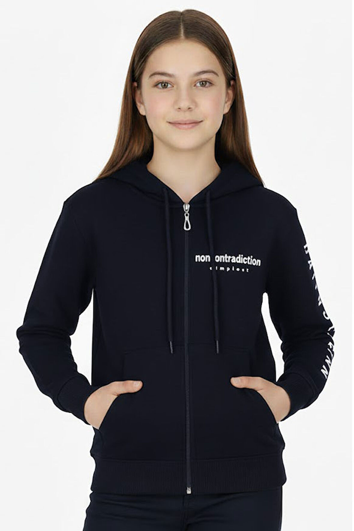 Kız çocuk Hırka Baskılı Kışlık Şardonlu