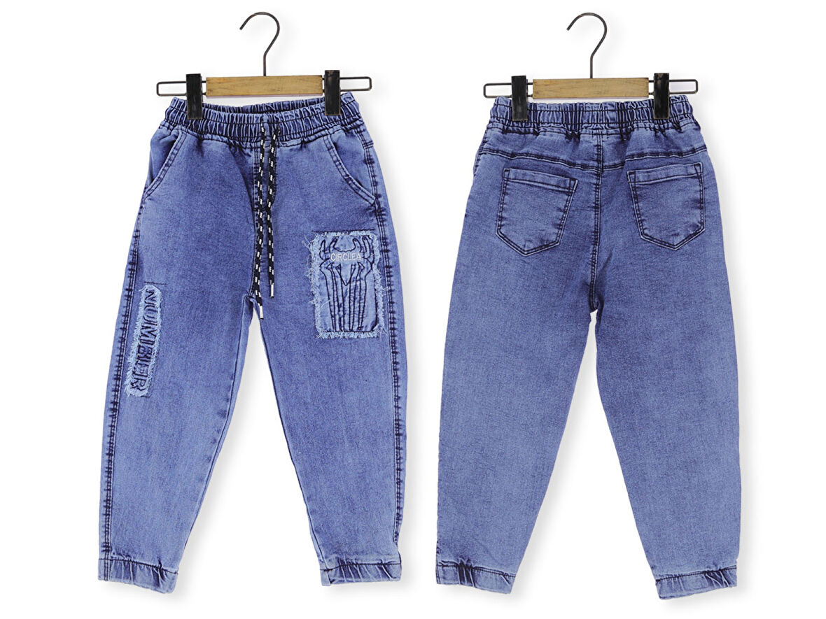 Erkek Çocuk Kot Pantolon Lastikli