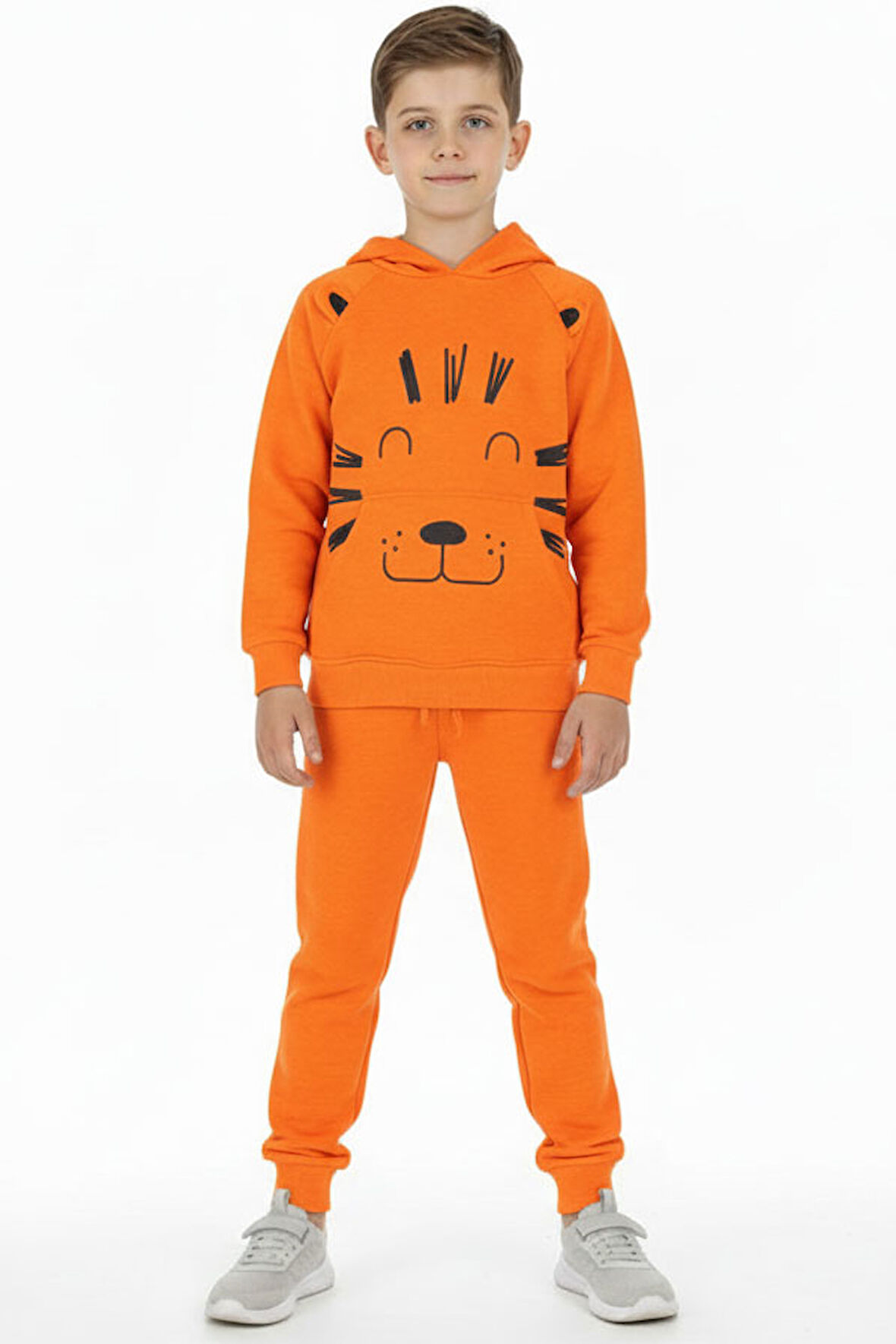 Erkek Çocuk Eşofman Takım Baskılı Kışlık Şardonlu