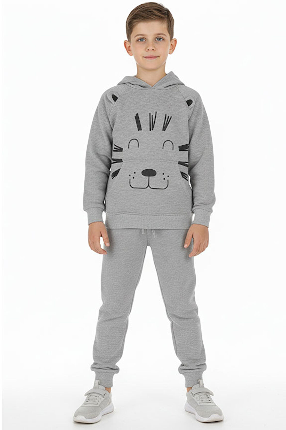 Erkek Çocuk Eşofman Takım Baskılı Kışlık Şardonlu