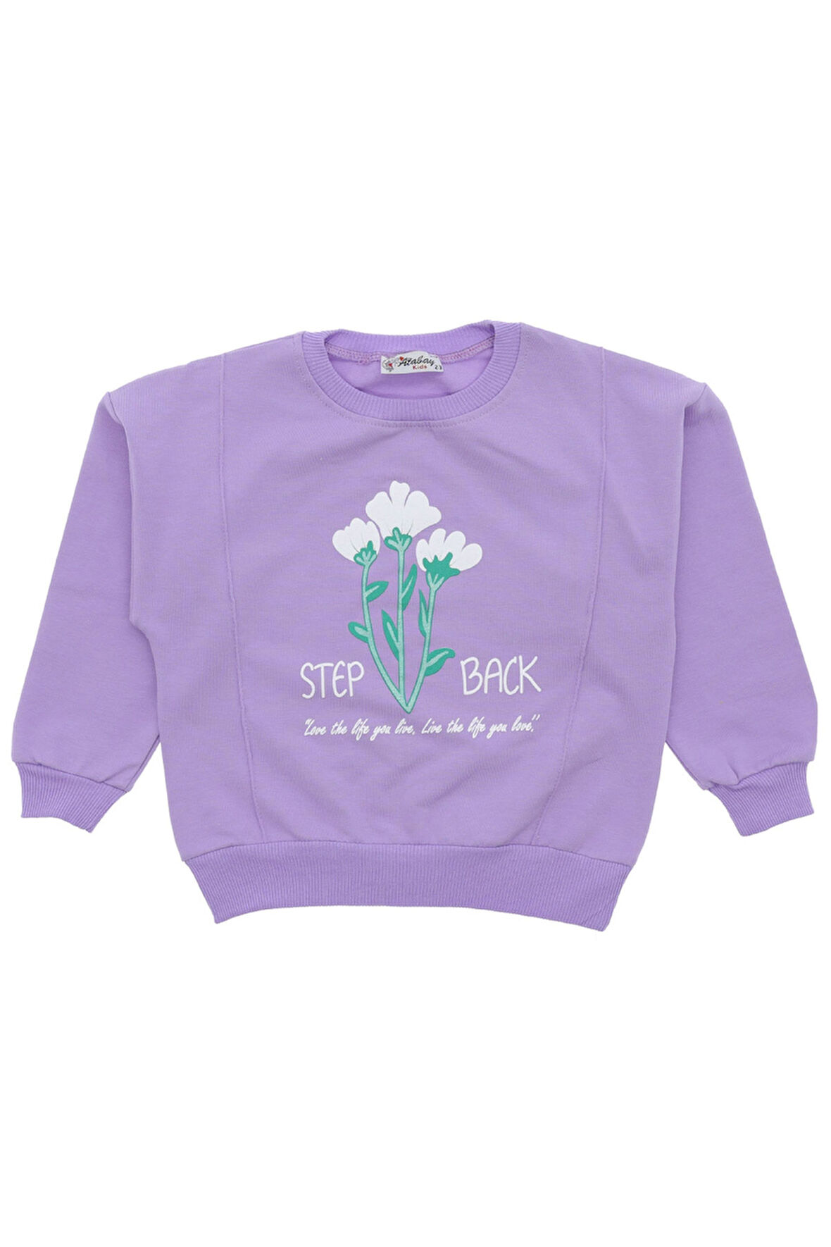 Kız çocuk bluz 2 iplik baskılı