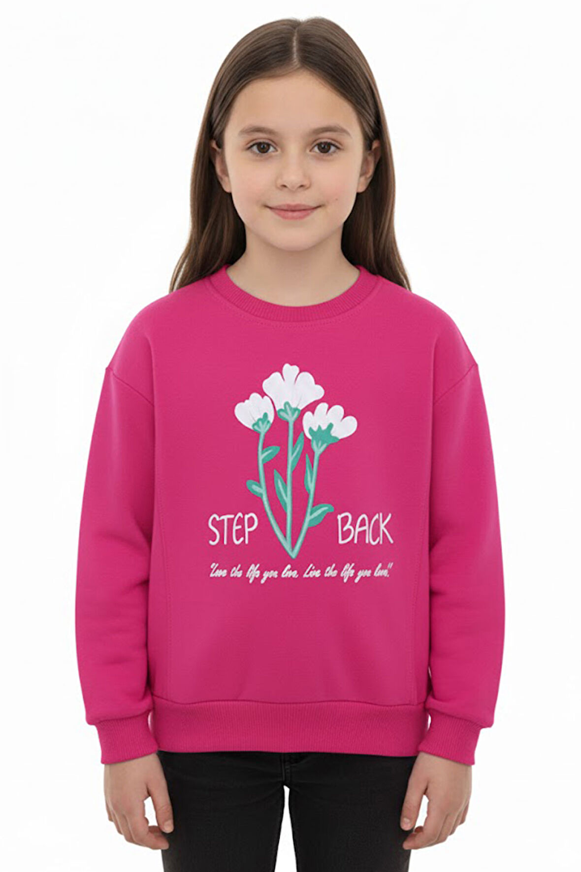 Kız çocuk bluz 2 iplik baskılı