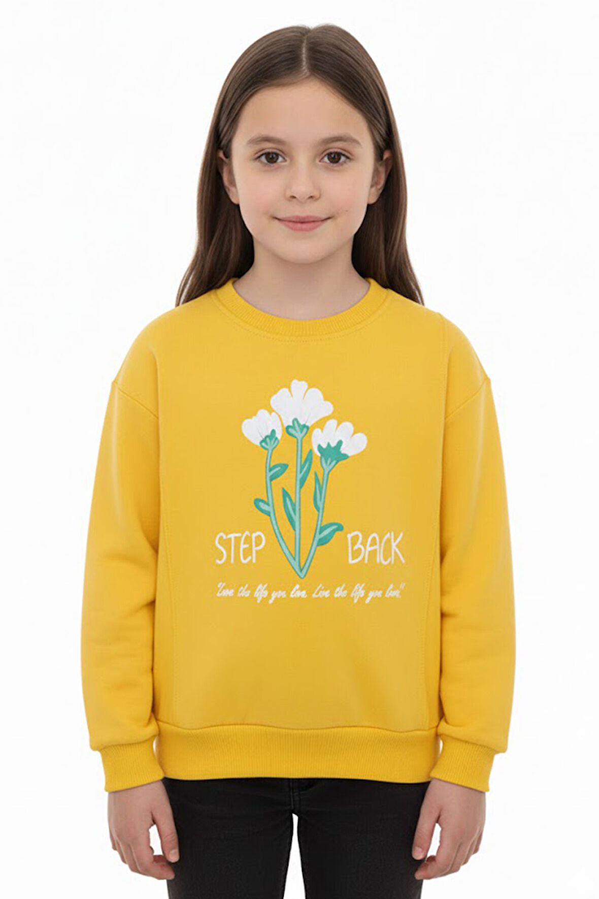 Kız çocuk bluz 2 iplik baskılı