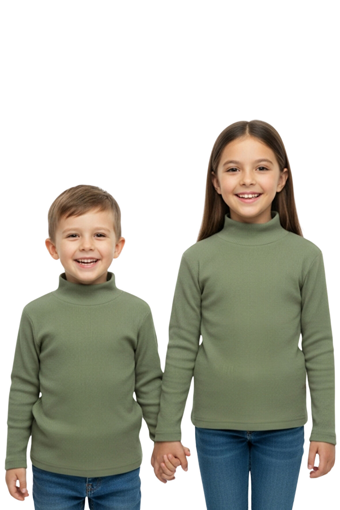 Kız/Erkek Çocuk Bluz Balıkçı Yaka Fitilli