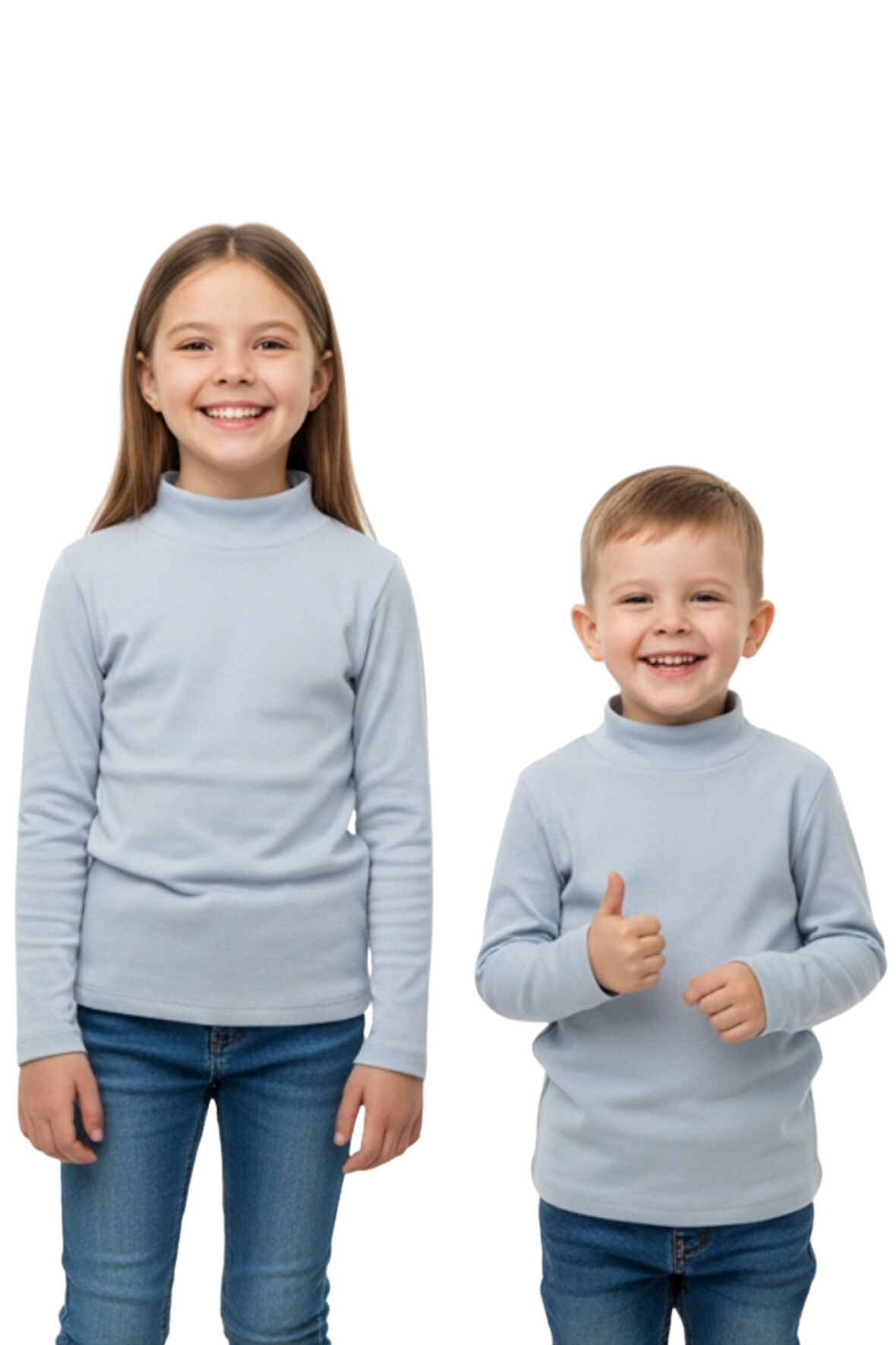 Kız/Erkek Çocuk Bluz Balıkçı Yaka