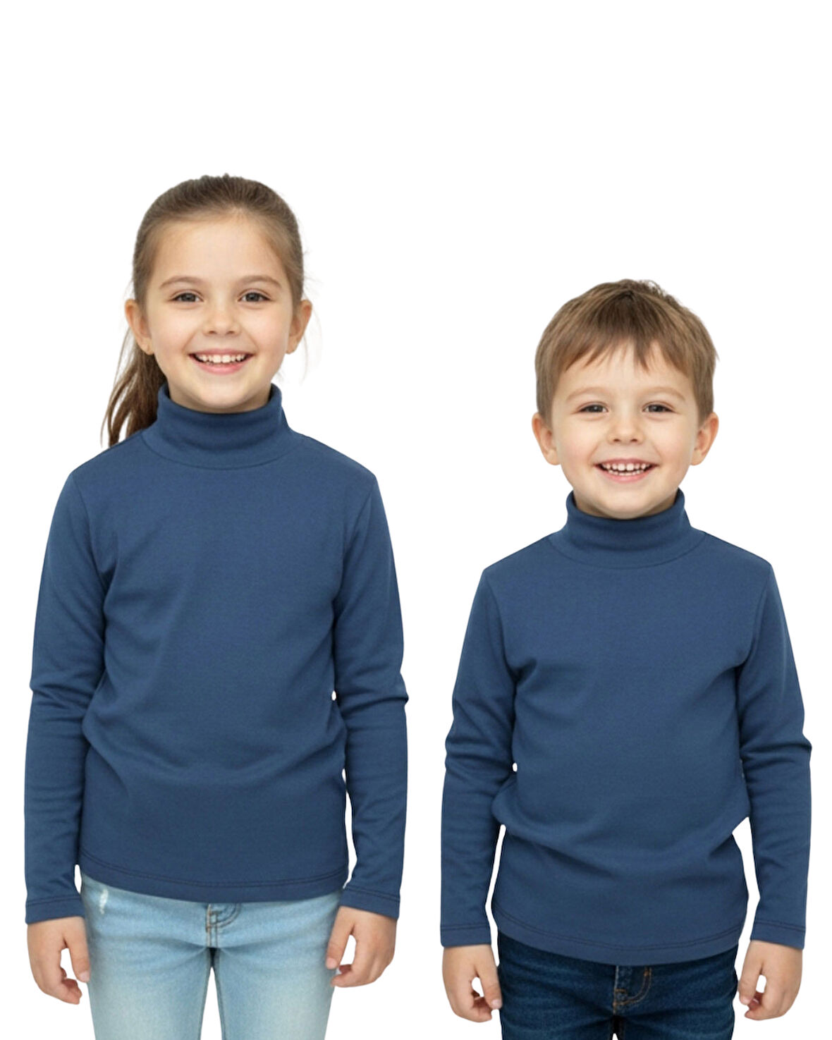 Kız/Erkek Çocuk Bluz Balıkçı Yaka