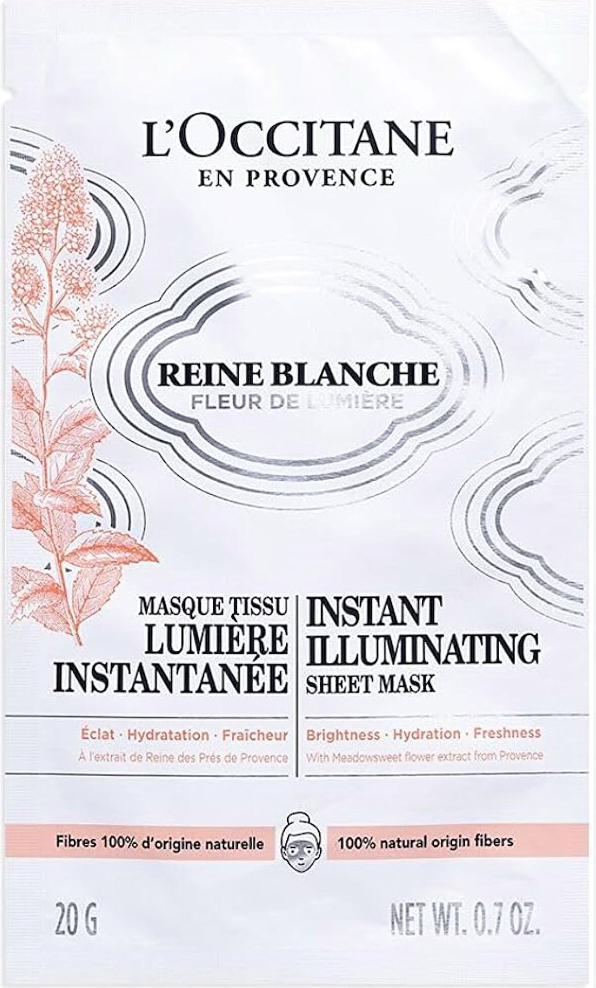 L'occitane Reine Blanche Aydınlatıcı Kağıt Maske 20g