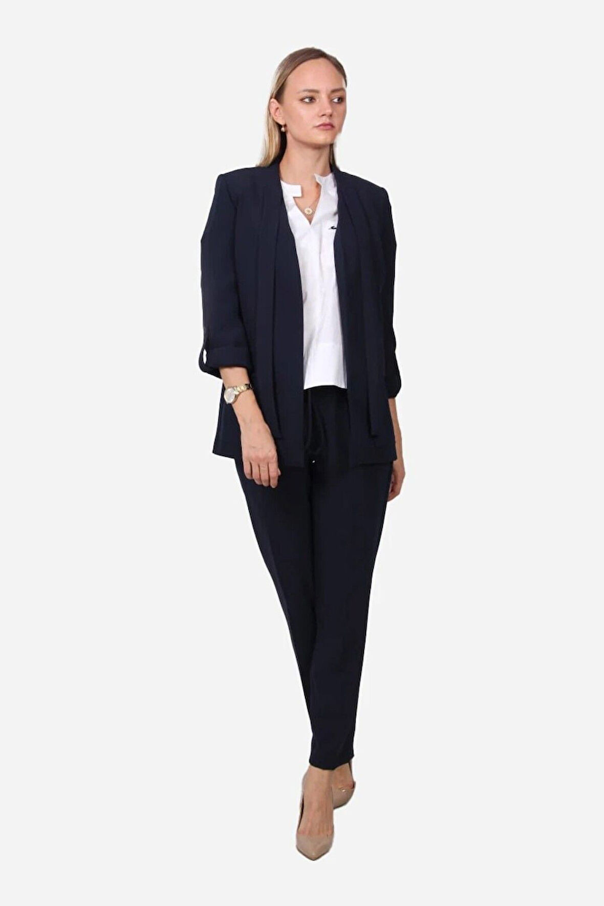 Kadın Apalet Detaylı Blazer Ceket FRN70703   