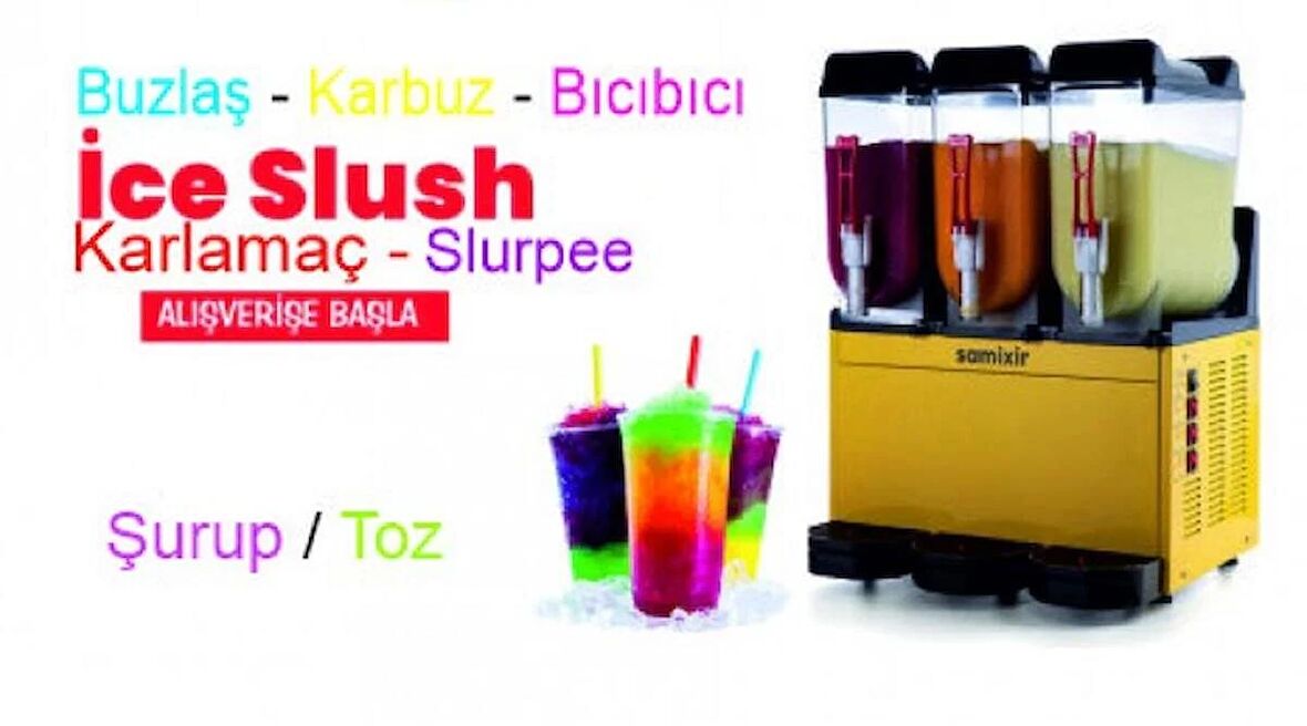 Ananas aromalı İce slush tozu 1300 gr