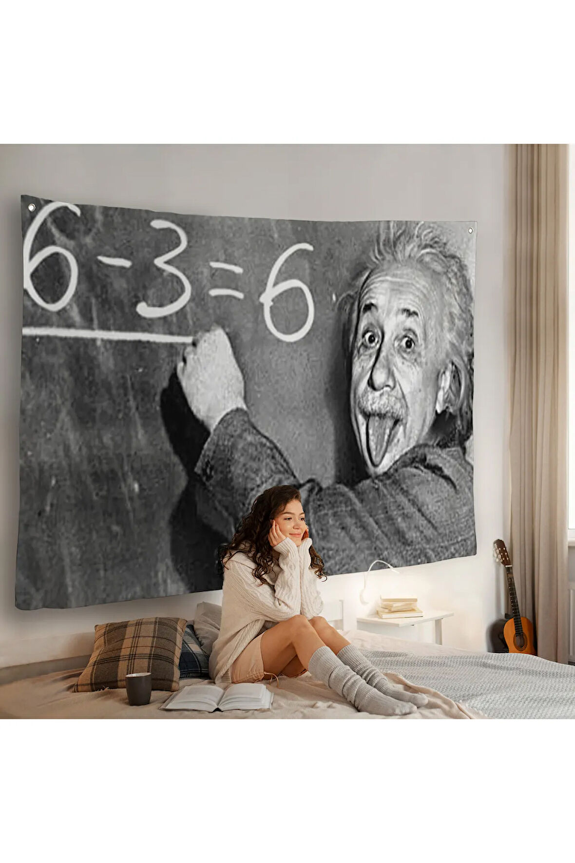 Albert Einstein Duvar Örtüsü-7246