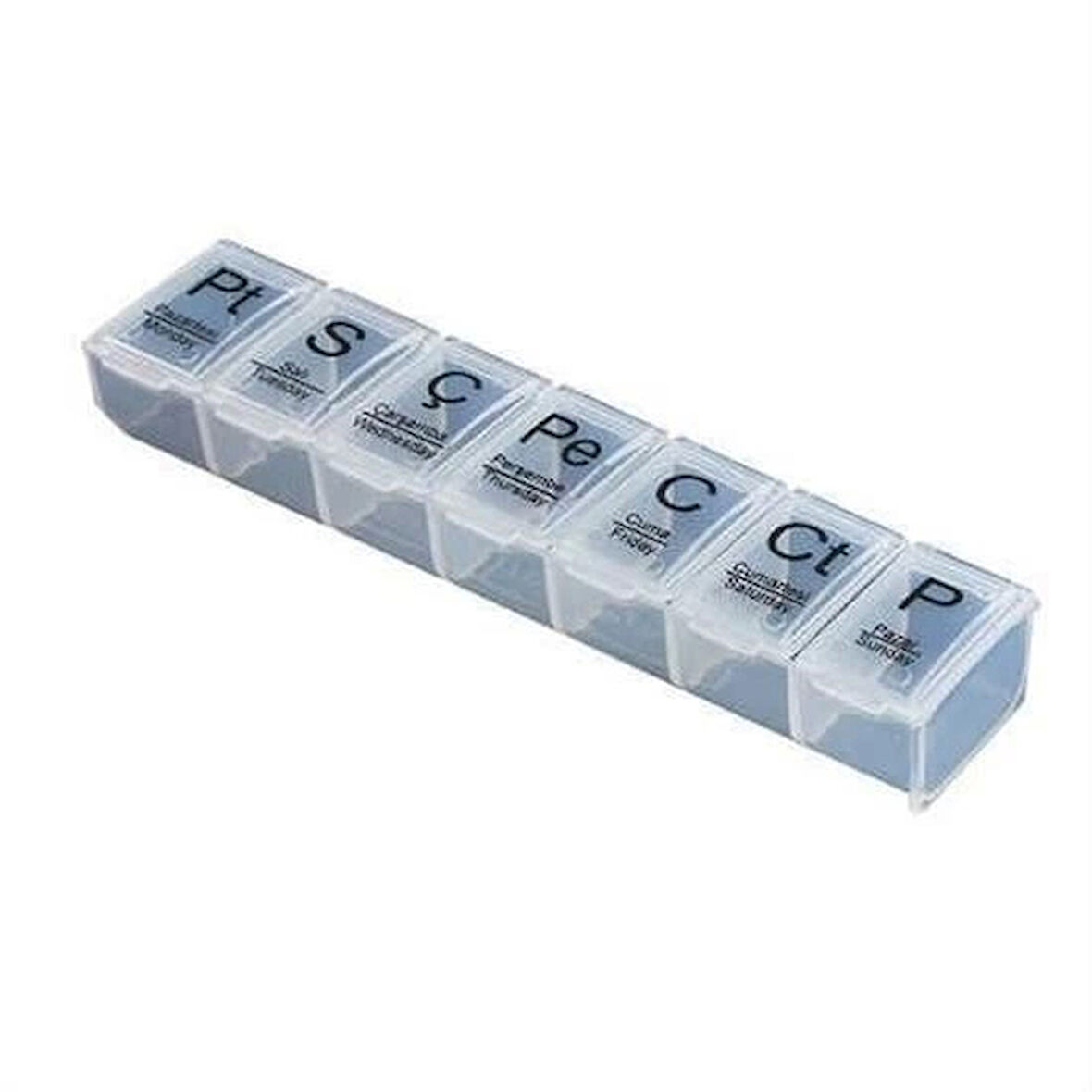 İpek Yıldızı® Haftalık Günlük İlaç Saklama Kutusu 7 Günlük İlaç Saklama Kabı