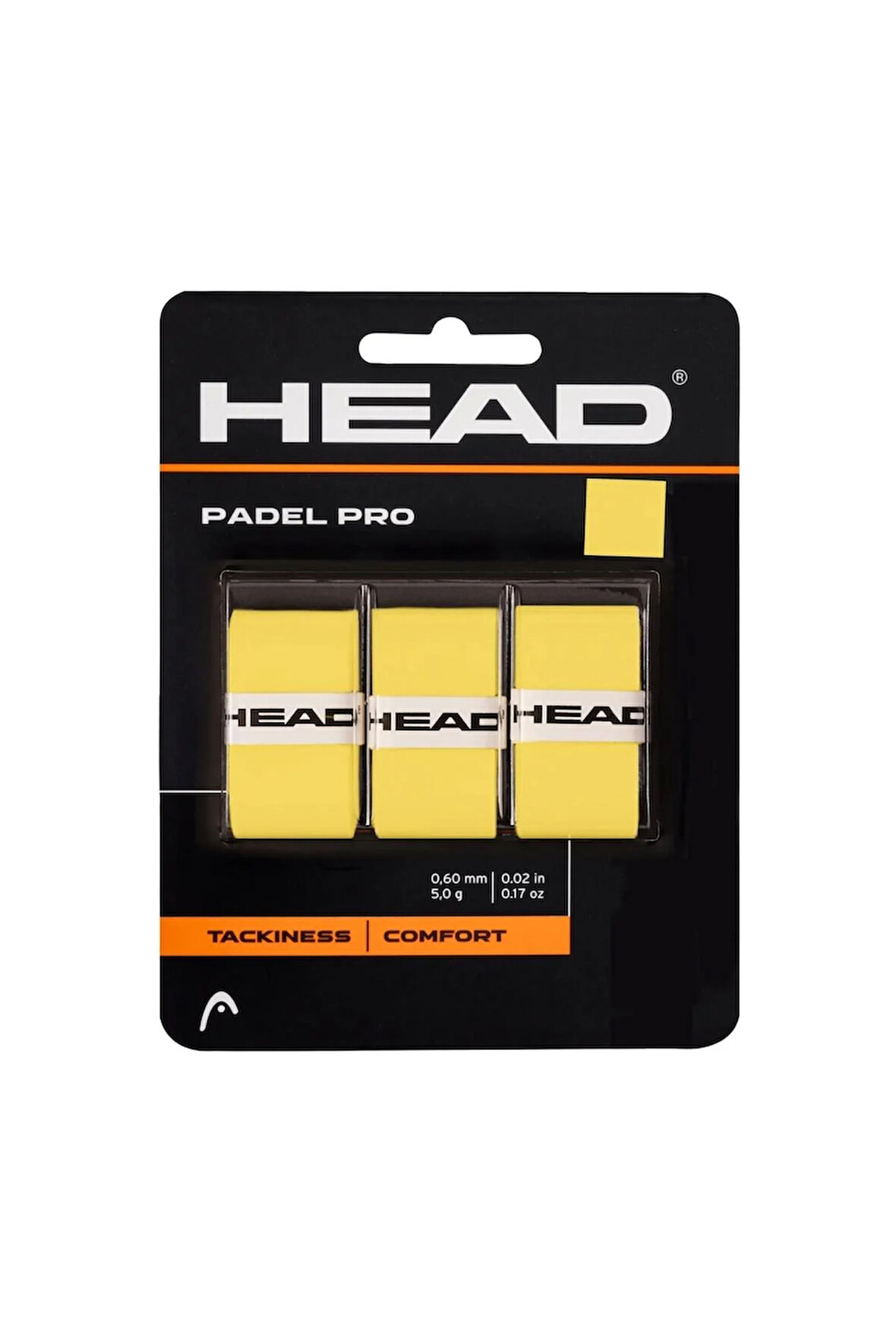 Head Padel Pro Padel Raket Overgrip Sarı 3lü 