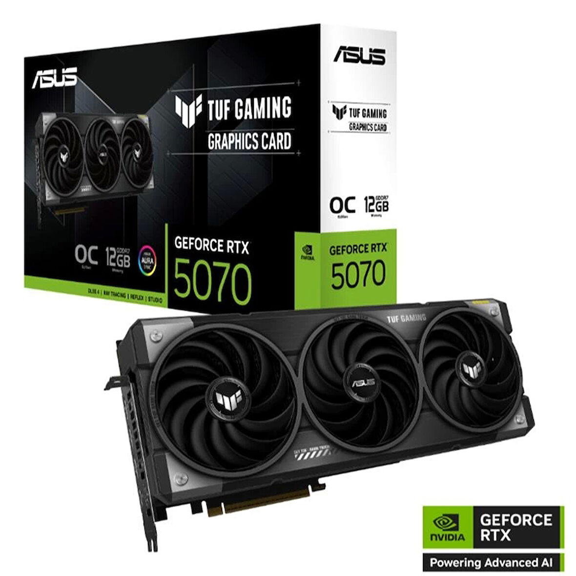 ONTECH - Asus Geforce Tuf-rtx5070-o12g-gamıng 12gb Gddr7 192bıt 2xhdmı 3xdp Ekran Kartı