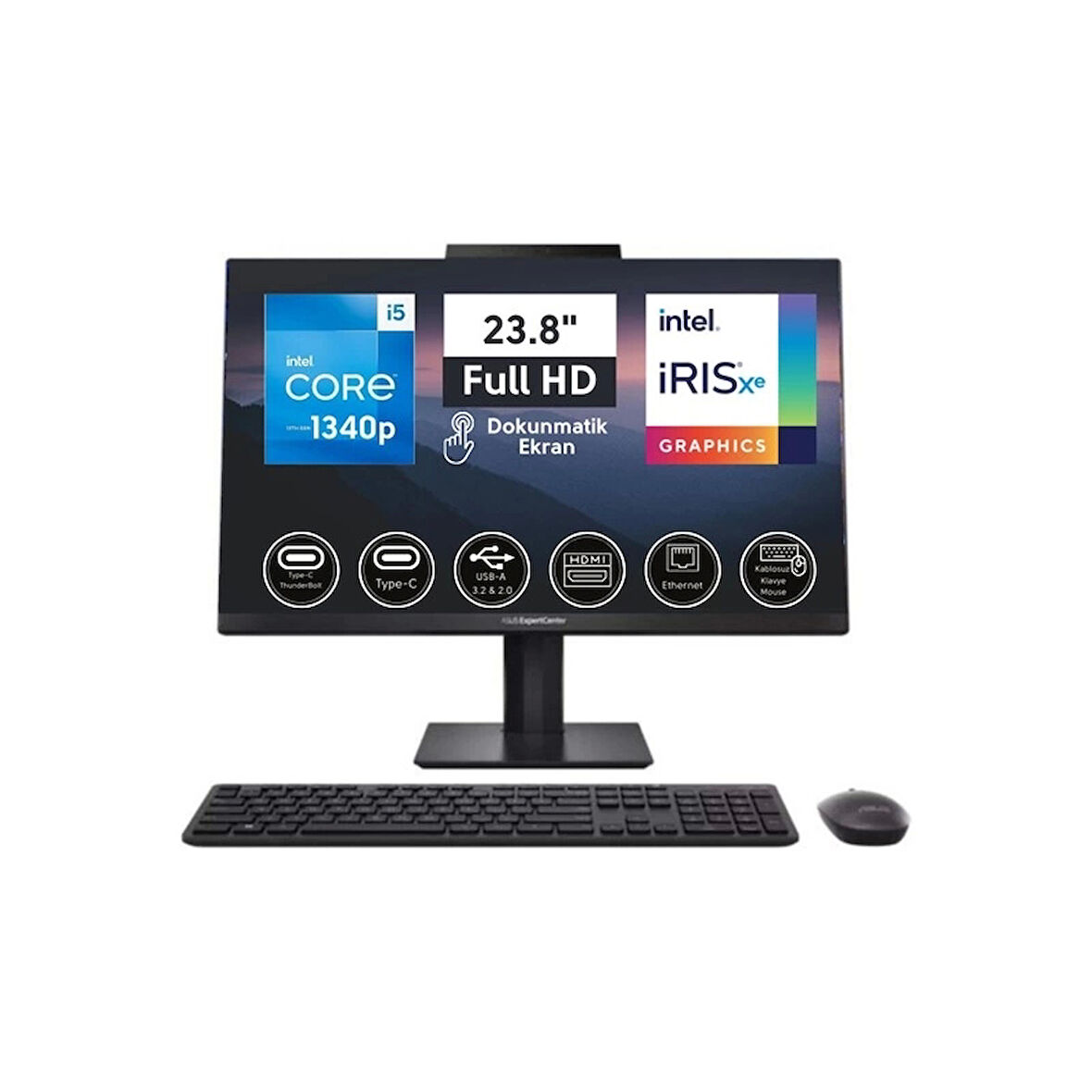 ONTECH - Asus // E5402wvat-ı58512b0d I5-1340p 8gb 512ssd 23.8 Dos Dokunmatık Pıvot Aıo