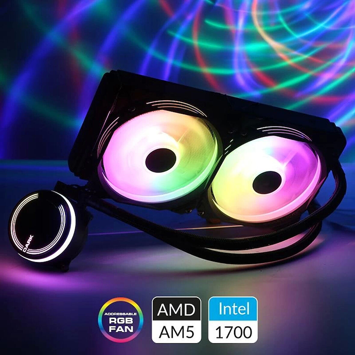 ONTECH - Dark Dkccw247 AQuaforce W247 240mm Argb Ledli Sıvı Soğutma