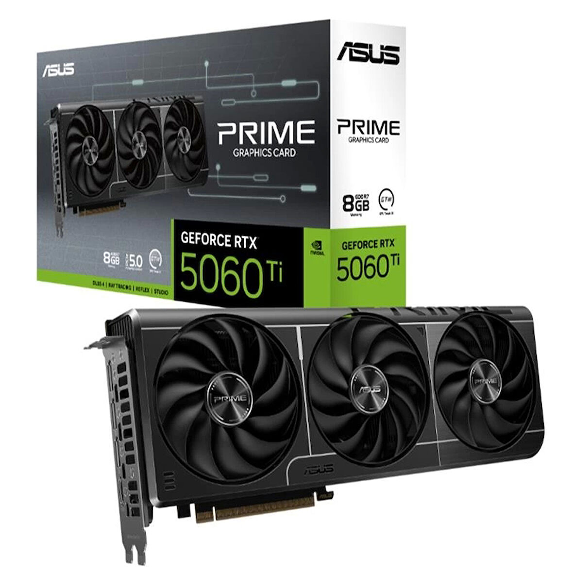 ONTECH - Asus Geforce Prıme-rtx5060tı-8g 8gb Gddr7 128bıt 1xhdmı 3xdp Ekran Kartı