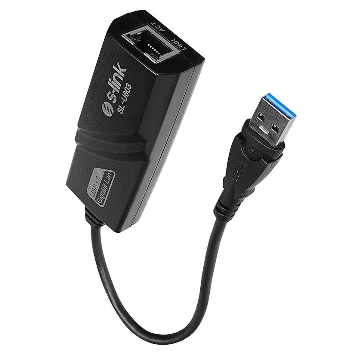 ONTECH - S-lınk Sl-u603 Usb 3.0 To Rj45 10/100/1000mbps Gıgabıt Ethernet Dönüştürücü